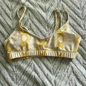 Yellow snakeskin SHEIN bikini top size small